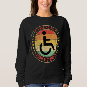 Moletom Cadeira de Roda Paraplégica, por favor, sem piedad