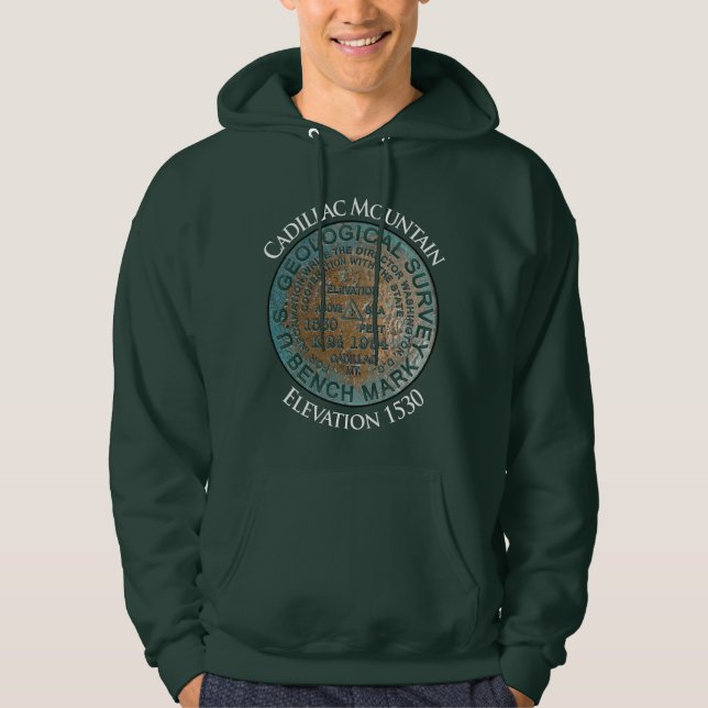 Moletom Cadillac Mountain Elevation Marker Hoodie (Frente)