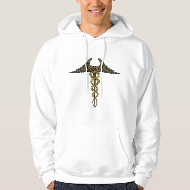 Moletom Caduceus Brown/Dourado (Frente)