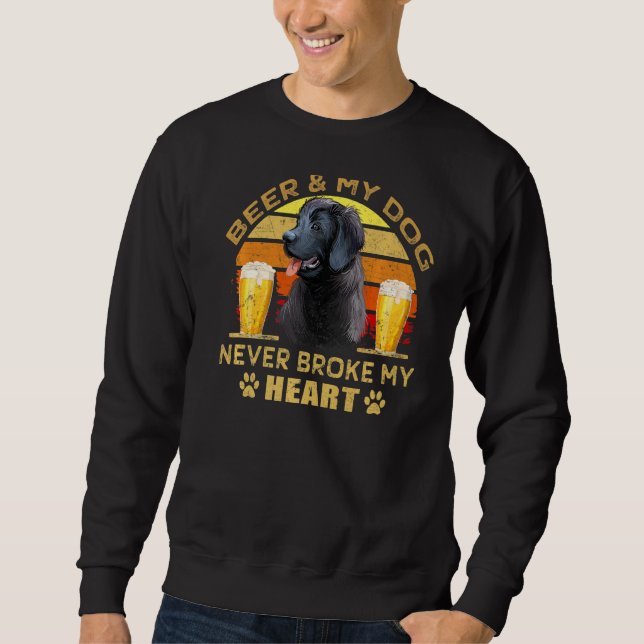 Moletom Cães 365 Cerveja E Cachorro Da Terra Nova Nunca Qu (Frente)