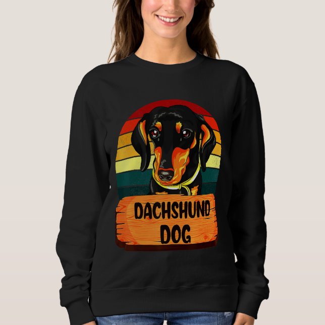 Moletom Cães com Dachshund Colores Retroativos (Frente)