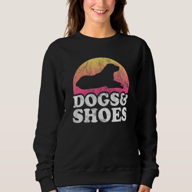 Moletom Cães e Calçados Cão e Calçado, de uso masculino ou (Frente)