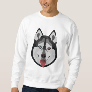 Moletom Cães ilustrados enfrentam o Husky siberiano