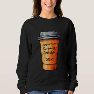 Moletom Café Barista Misspells Sasquatch - Pé Grande Engra