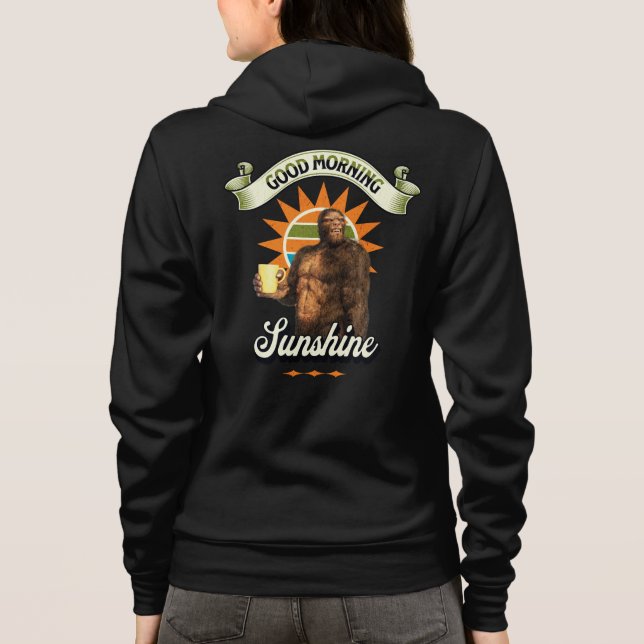 Moletom Café Bigfoot Divertido Humor Matinal (Verso)