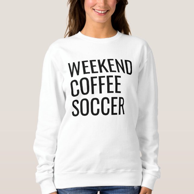 Moletom Café, Camisola de Café, Soccer Sweatshir (Frente)