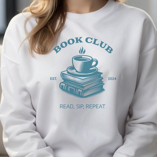 Moletom Café Clube de Livro e Livros Repetir Sip (Criador carregado)