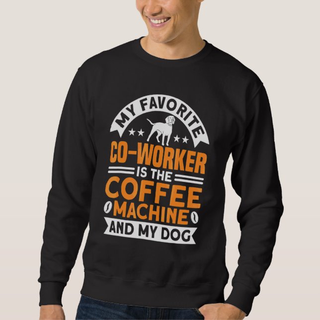 Moletom Café Colaborador De Café E Café De Cães (Frente)