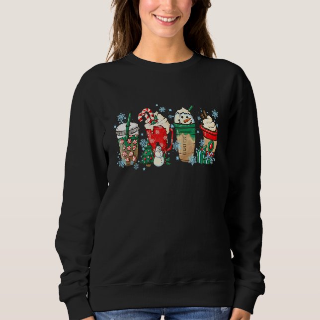 Moletom Café com Leite de Natal  Café Xmas Pijamas Boneco  (Frente)
