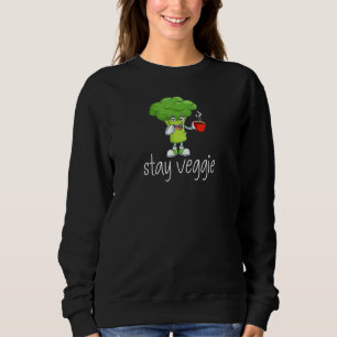 Moletom Café da manhã vegetariana de brócolis Vegan