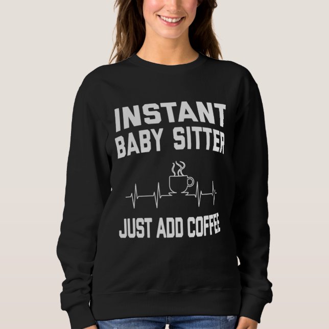 Moletom Café de Babá   Café Humor Pulso EKG (Frente)