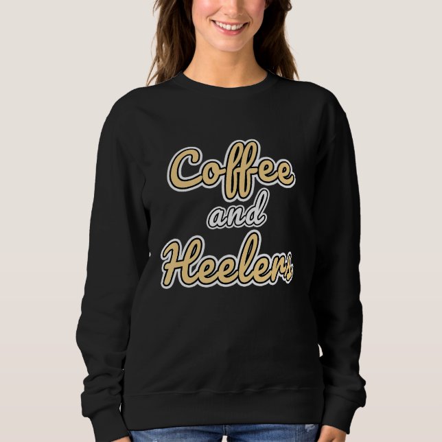Moletom Café De Cães De Bovinos Australianos E Heeler (Frente)