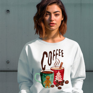 Moletom Café de inverno moderno pão de gengibre mulheres c