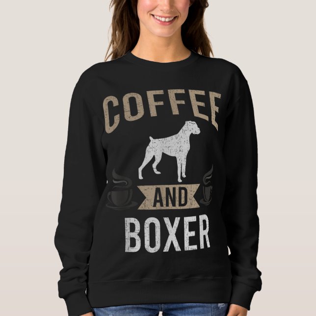 Moletom Café e Cachorro-Boxer (Frente)