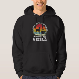 Moletom Café E Cachorro Vizsla Cafeína Vizsla Pai Mãe