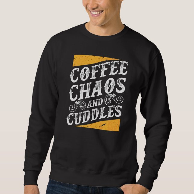 Moletom Café E Cudddles Mãe Mãe A Vida Com Crianças (Frente)