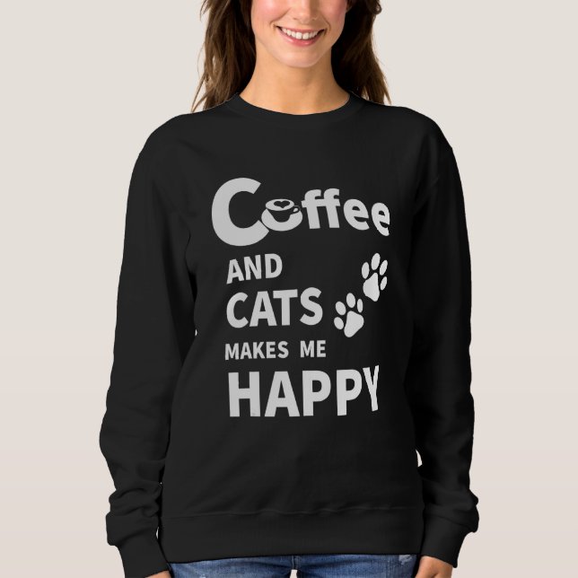 Moletom Café E Gatos (Frente)