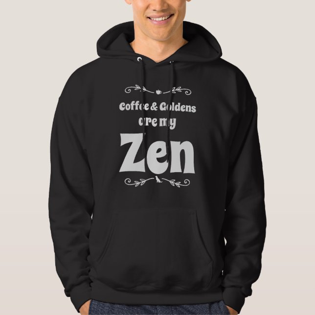 Moletom Café E Retrivedores De Ouro São Minha Ret De Ouro  (Frente)
