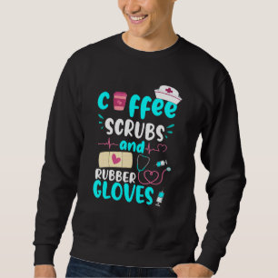 Moletom Café Esfrega Borracha Luvas De Borracha Enfermeira