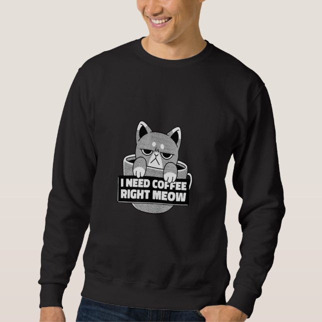 Moletom Café Gato Engraçado (Frente)