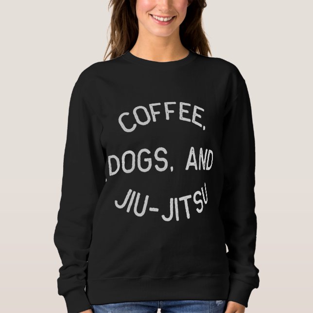 Moletom Café Jiu Jitsu para BJJ Jujitsu Gift (Frente)