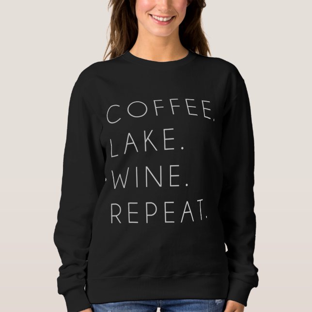 Moletom Café Lago Wine Repetir Bonito Bonito Presente de V (Frente)