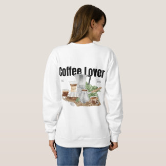 Moletom Café Lover Estético Mínima Trendy Mulheres