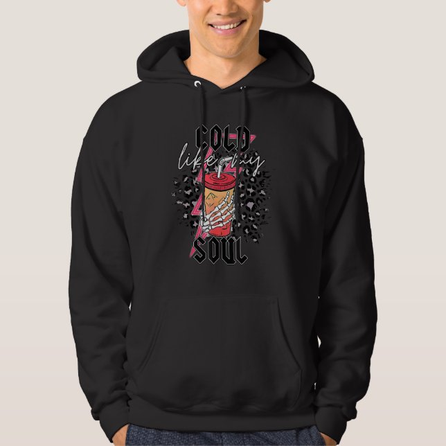 Moletom Café Mão de Esqueleto Frio Como Minha Alma  Hallow (Frente)