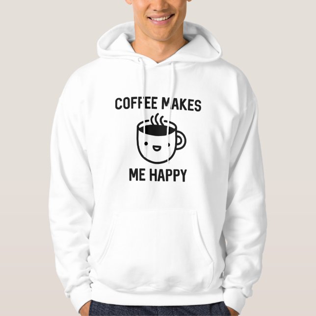 Moletom Café Me Faz Feliz (Frente)
