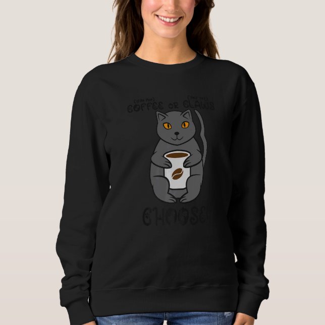 Moletom Café Ou Gato De Células (Frente)
