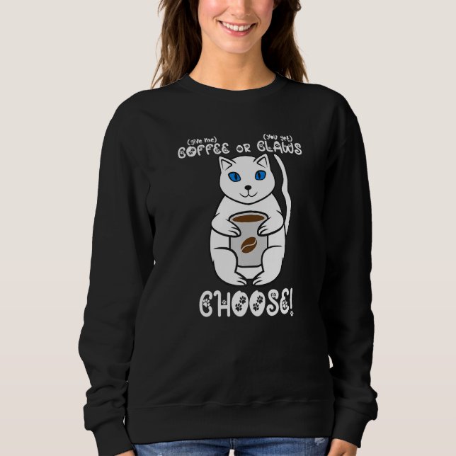 Moletom Café Ou Gato De Células (Frente)