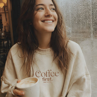 Moletom Café Primeiro, Cura Depois Estética Amante de Café