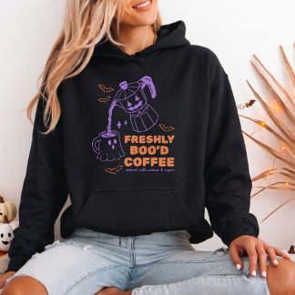 Moletom Café Recém-Enamorado Fantasma de Halloween Fofo