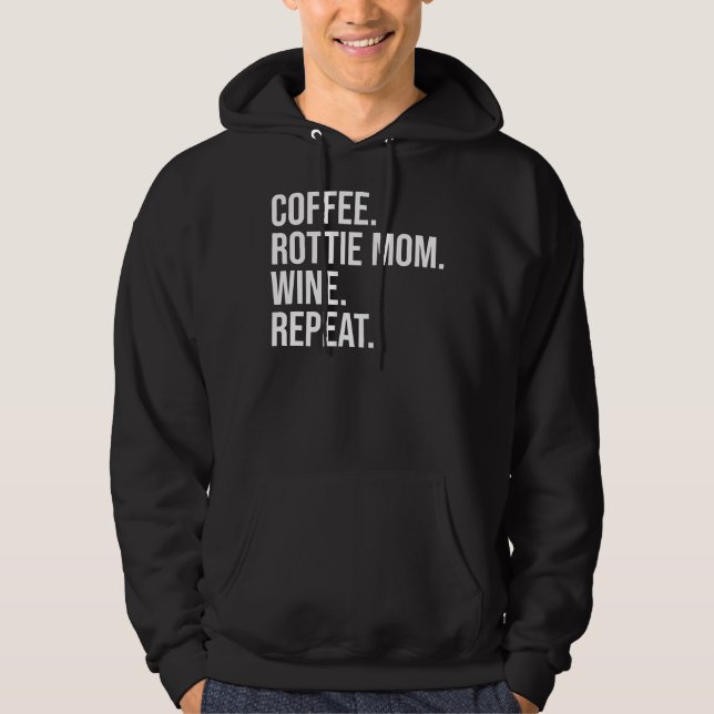 Moletom Café Rottweiler Mãe Vinho Repetir (Frente)