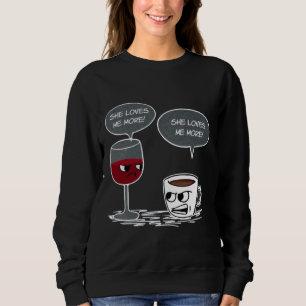 Moletom Café Vs Wine Ela Me Ama Mais Coop Feita