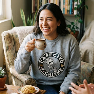 Moletom Cafecito y Chisme Pan dulce Mexicano