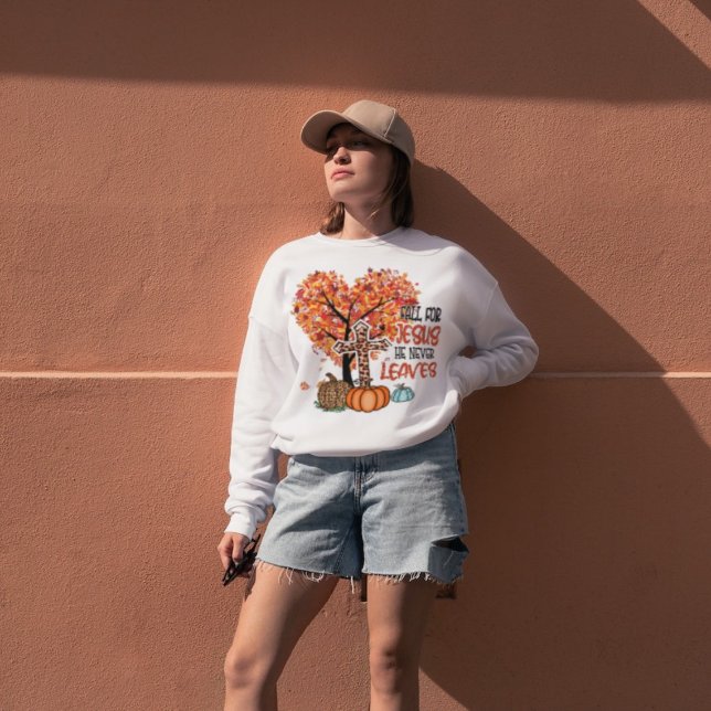 Moletom Cai Por Jesus, Ele Nunca Sai (Criador carregado)