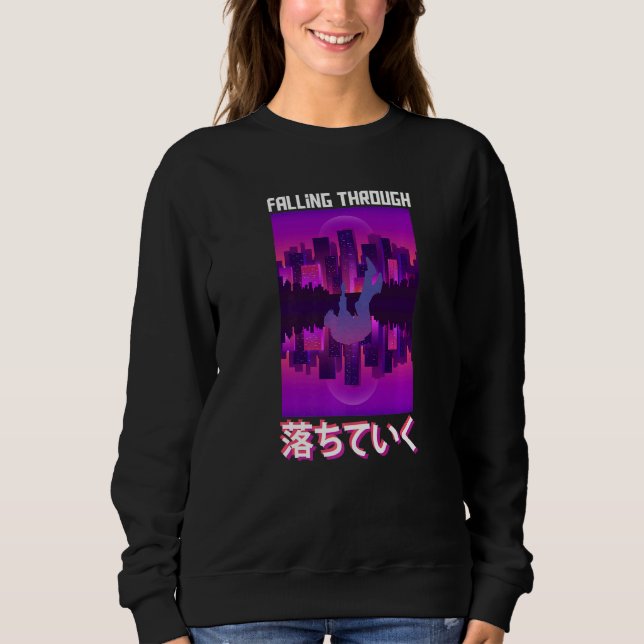 Moletom Caindo Através Do Vaporwave (Frente)
