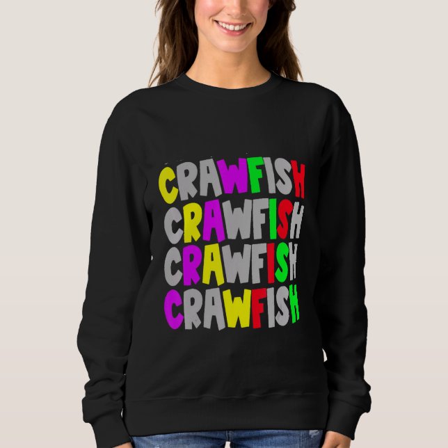 Moletom Cajun Crawfish Comida Crawfish Lagosta Lagoa (Frente)