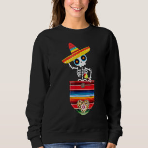 Moletom Calaca Blanket Serape Mexicana Gift Cinco De