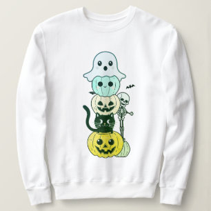 Moletom Calçadinho de Pilha de Caráter Kawaii do Halloween