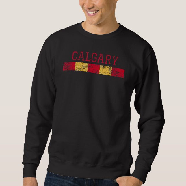 Moletom Calgary Canada Retro Vintage Weatherback (Frente)