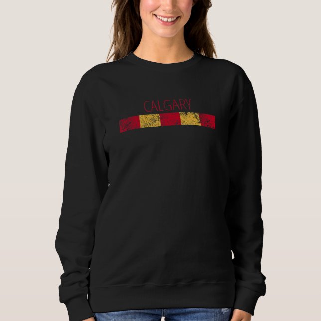 Moletom Calgary Canada Retro Vintage Weatherback (Frente)