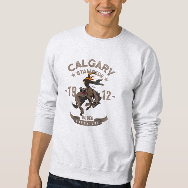 Moletom Calgary Stampede Rodeo | Camisola-doce, de uso mas (Frente)