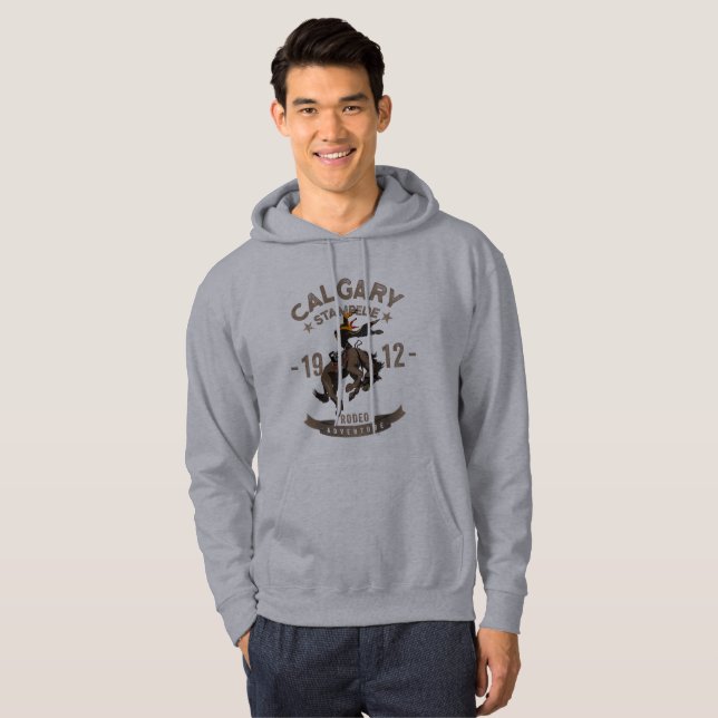 Moletom Calgary Stampede Rodeo | Hoodie de uso masculino (Frente Completa)
