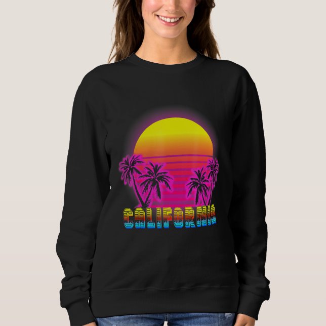 Moletom California Beach Life Eletro Sunset Love Ca (Frente)