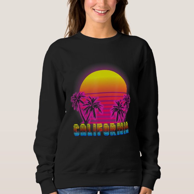 Moletom California Beach Life Eletro Sunset Love Ca (Frente)