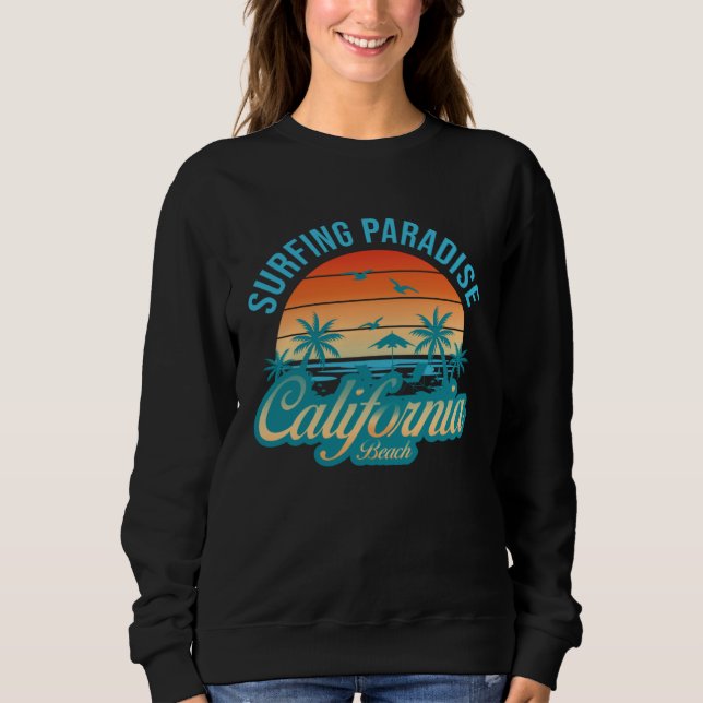 Moletom California beach surfing USA woman men children  1 (Frente)