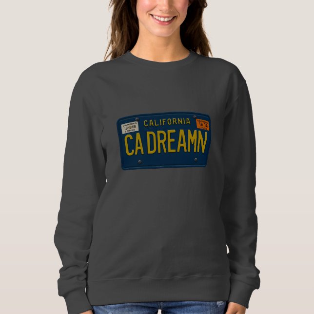 Moletom California Dreaming Retro 1969 Placa de Licença de (Frente)