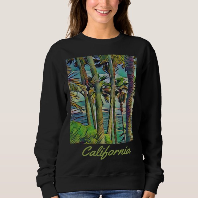 Moletom California Republic Palm Trees Cali Vibes Californ (Frente)